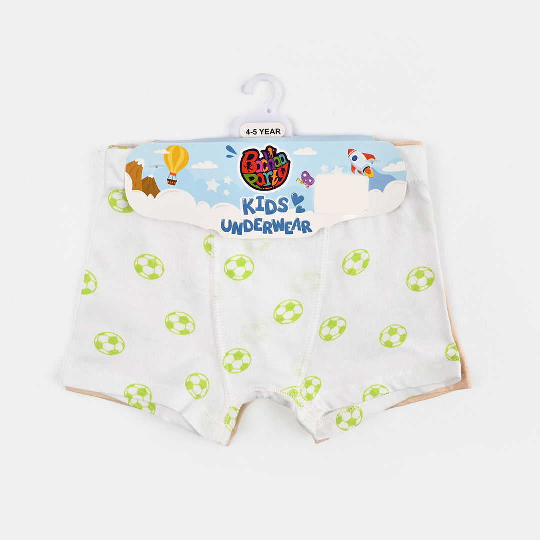 Boys Cotton Jersey  Boxer-Basic & AOP-White.Beige