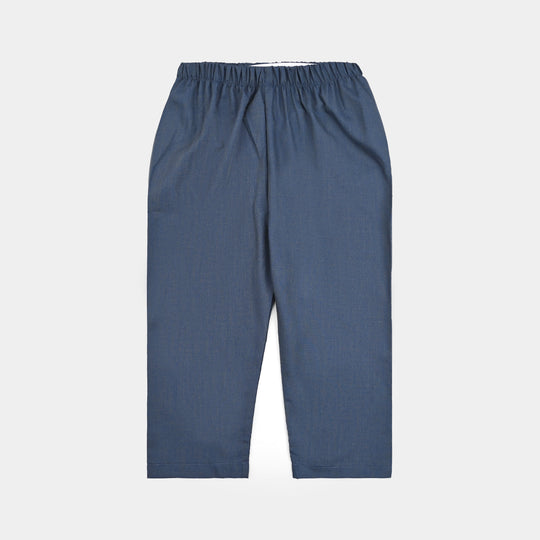 Infant Boys Poly Viscose 3 Piece Suit (Monotone)-Blue
