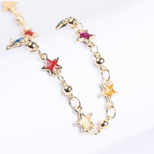 Girls Necklace With Golden Chain & Charm