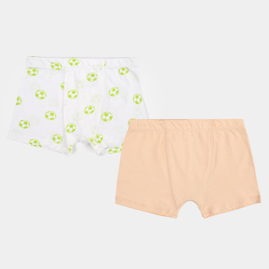 Boys Cotton Jersey  Boxer-Basic & AOP-White.Beige