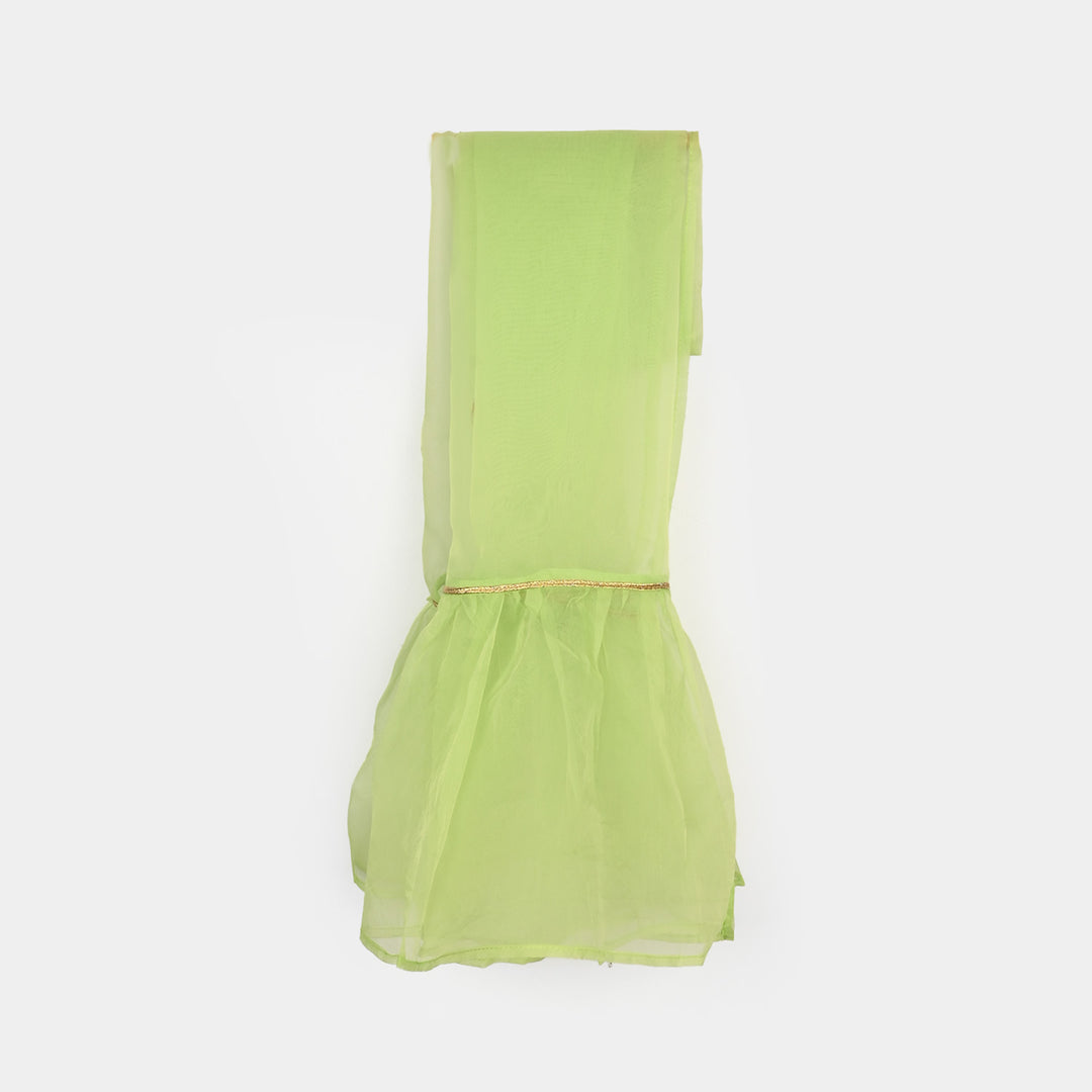 Girls Viscose 3-Piece Set (Falak) - Magenta