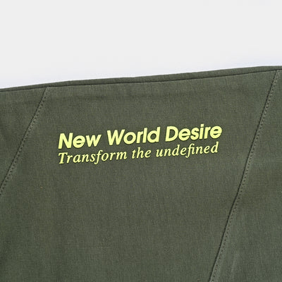 Teens Boys Lycra Terry Knitted Trouser New World Desire-Olive