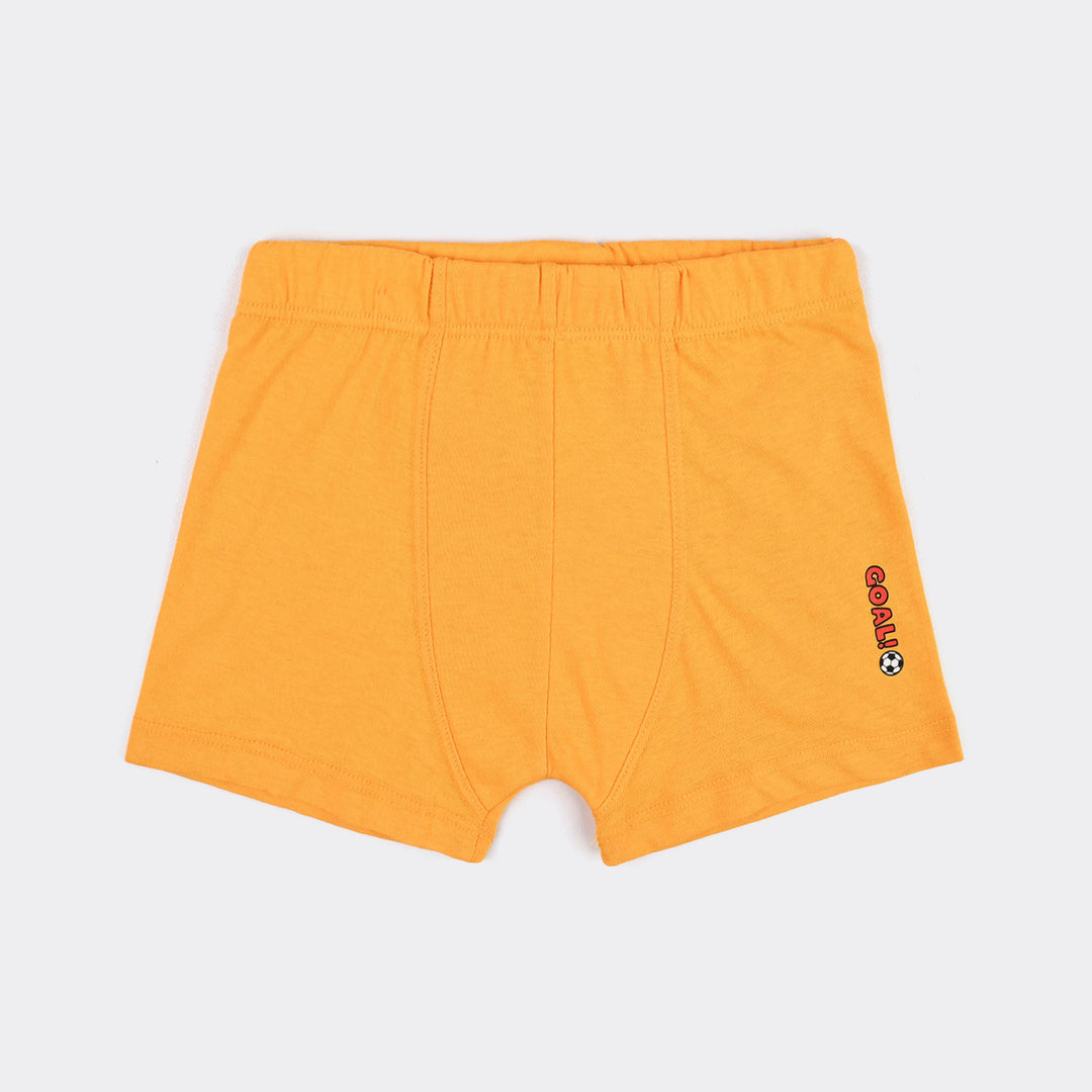 Boys Cotton Jersey Boxer-Goal-Yellow