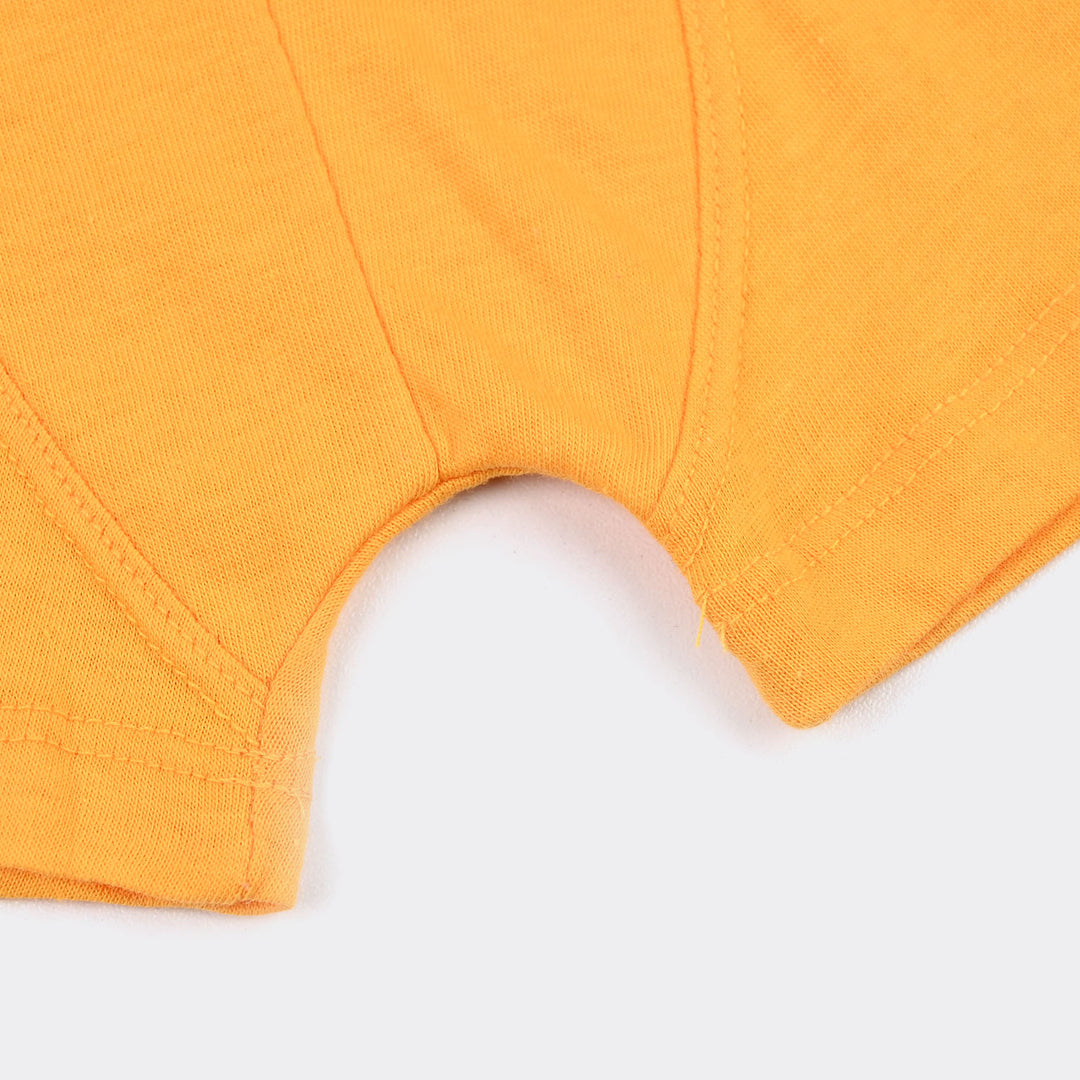 Boys Cotton Jersey Boxer-Goal-Yellow