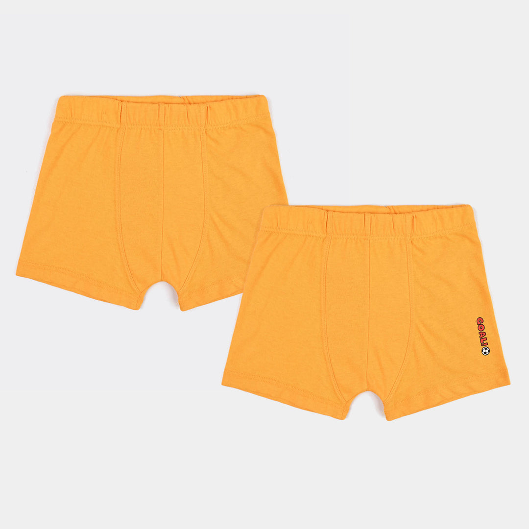 Boys Cotton Jersey Boxer-Goal-Yellow