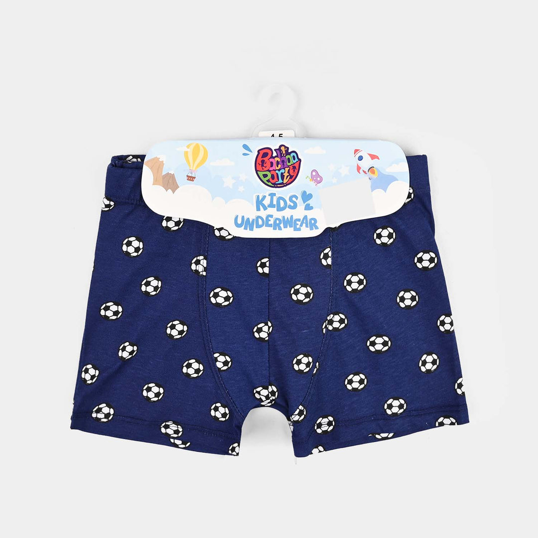 Boys Cotton Jersey  Boxer-AOP Goal-NAVY