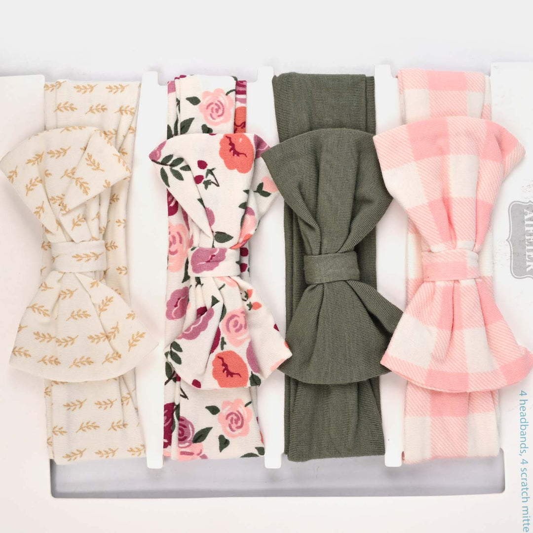 8-Piece Baby Headband & Mittens Set