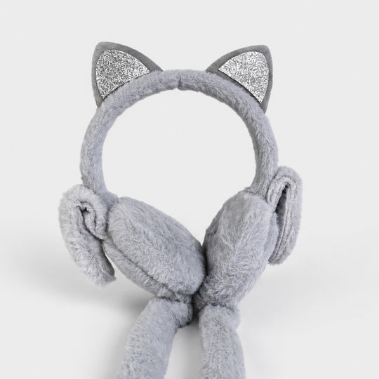 Interactive Moving Ear Plush Winter Earmuffs