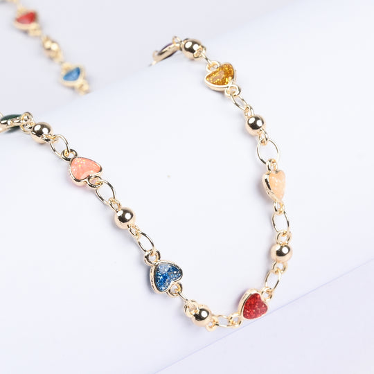 Girls Necklace With Golden Chain & Charm