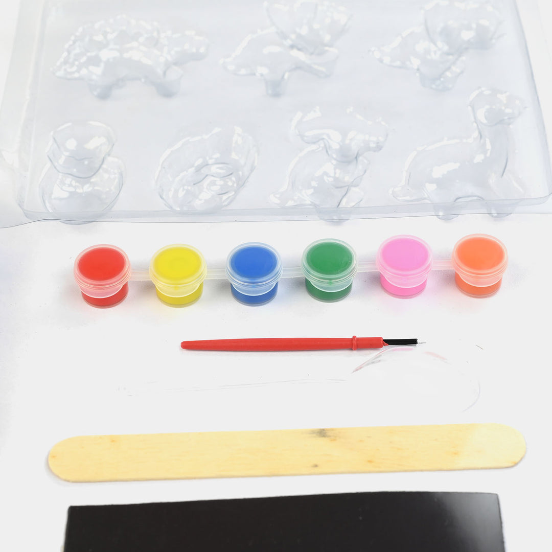 DIY Mould & Paint Set Dinosaur