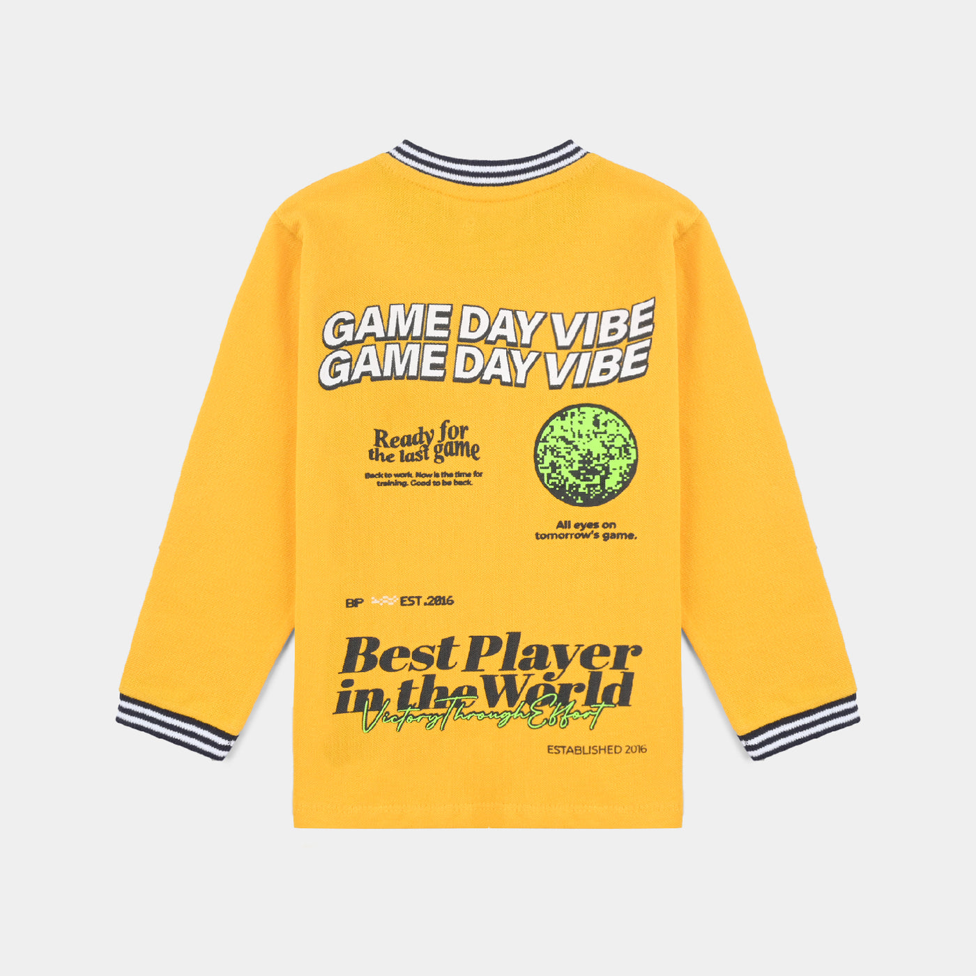 Boys Cotton Pk T-Shirt F/S Best Player-Citrus