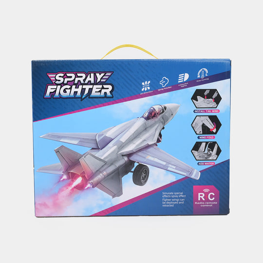 Remote-Control High-Speed Fighter Jet with Light & Spray