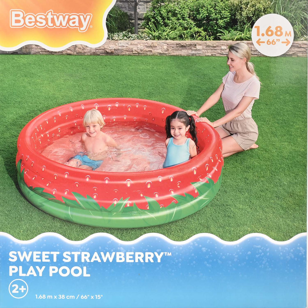 Sweet Strawberry Inflatable Pool 66" x 15"