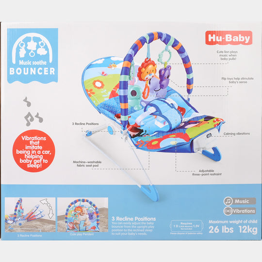 Comfort Vibration Baby Bouncer With Music