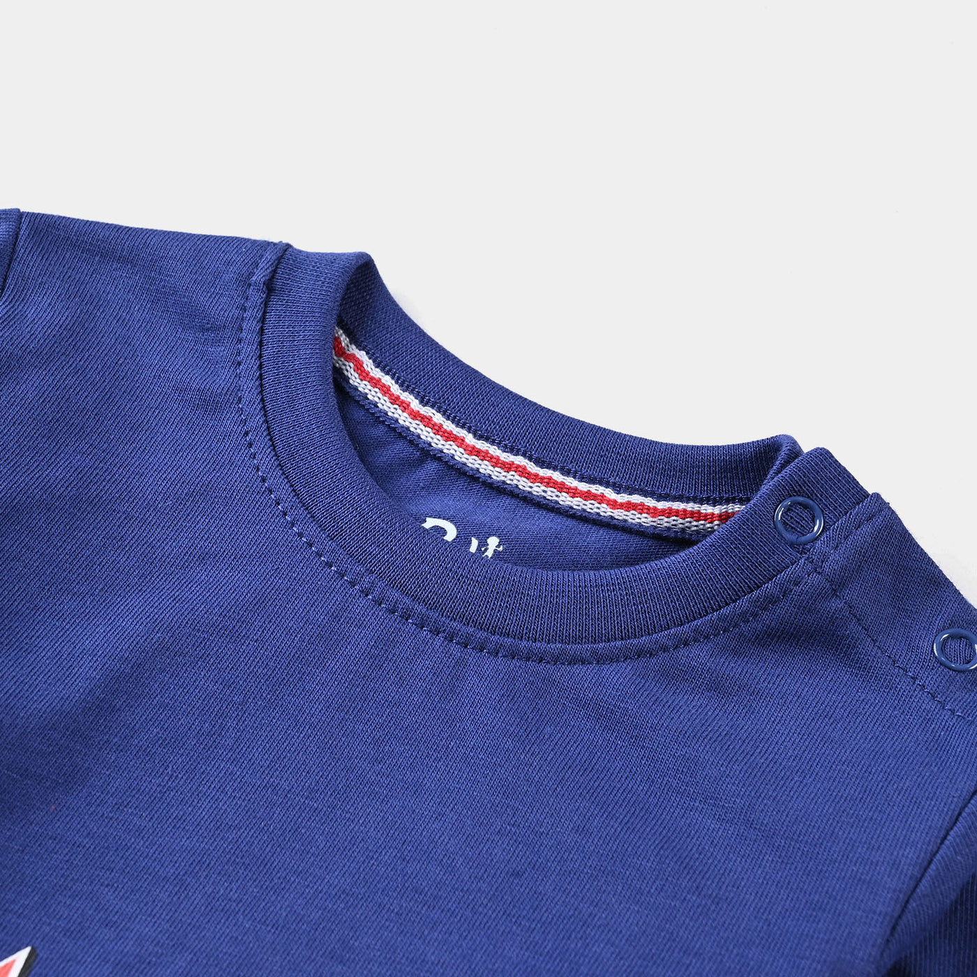 Infant Boys Cotton Jersey Round Neck T-Shirt Character-Navy Blue