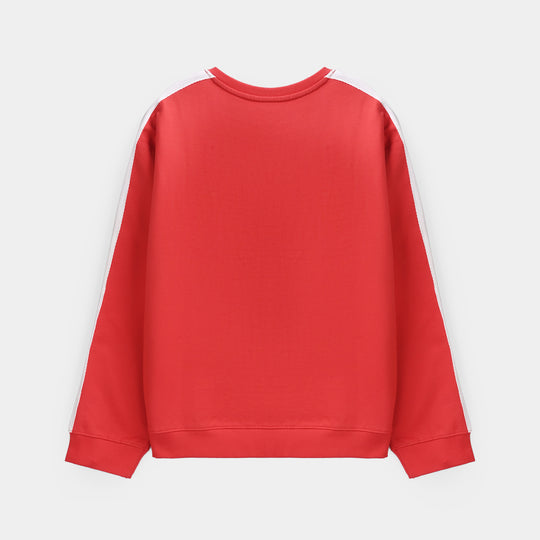 Teens Boys Jersey/Terry Sweatshirt Racerclub-C.Red