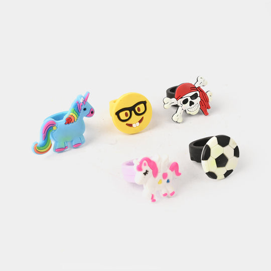 5Pcs Cartoon Baby Cartoon Rings