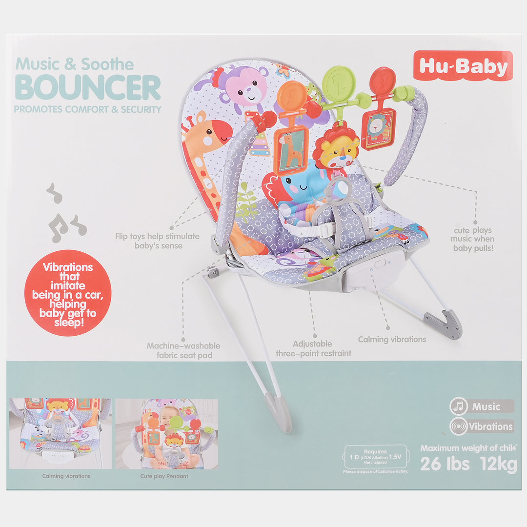 Comfort Vibration Baby Bouncer With Music