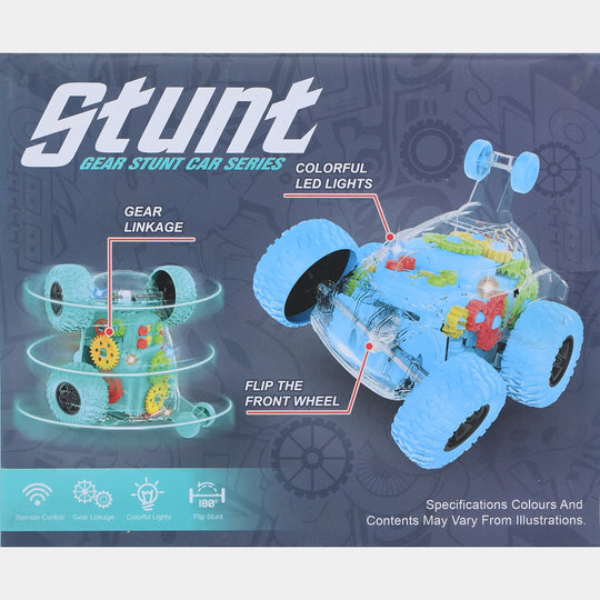 Remote Control Transparent Gear Flip 360 Stunt Vehicle