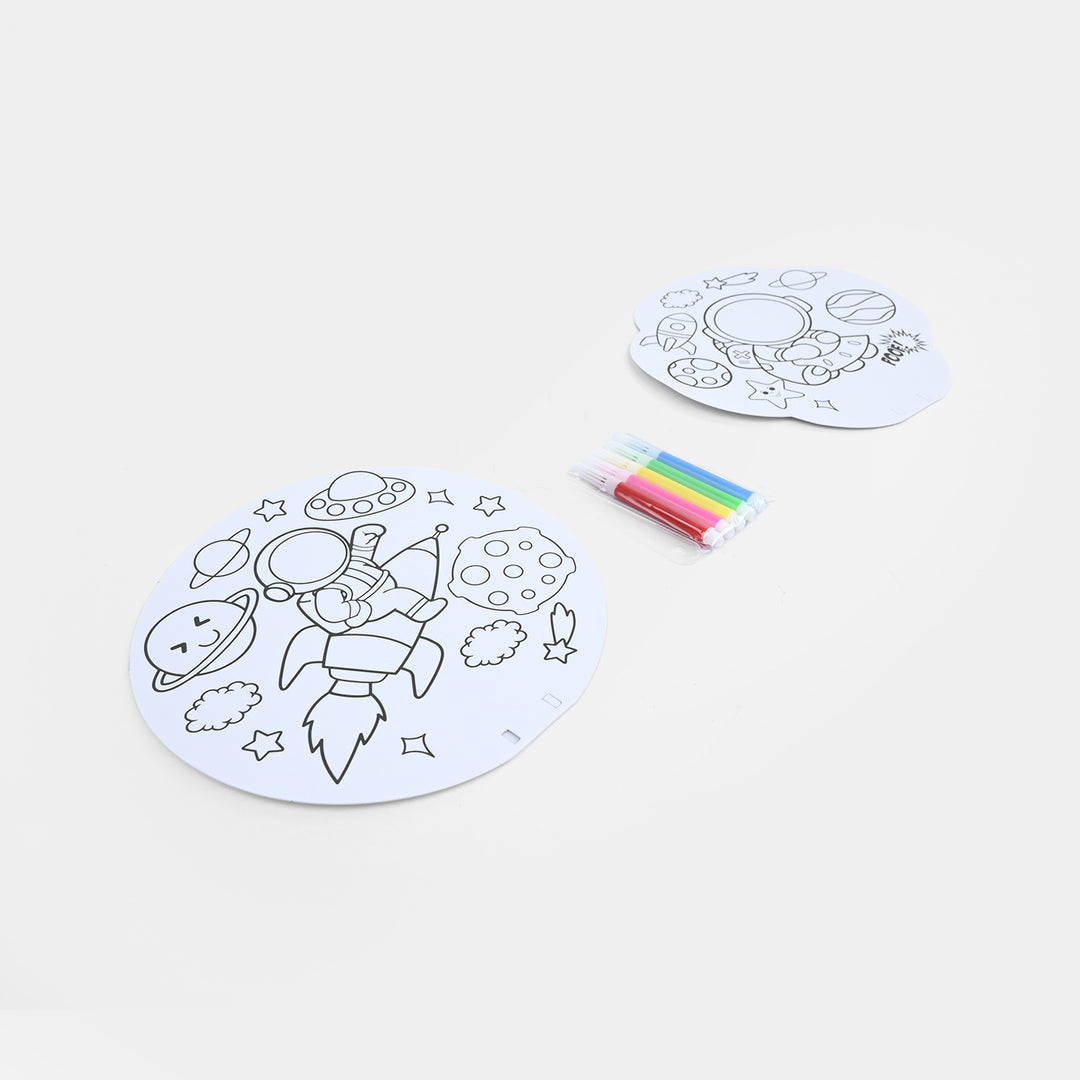 DIY Paper Craft & Coloring Set