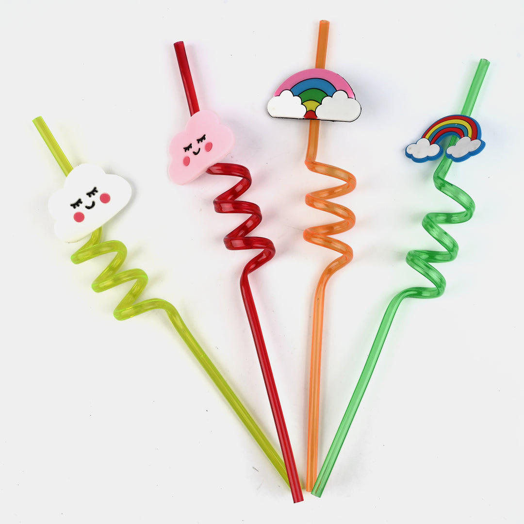 Spiral Fancy Straw 3D 4Pcs