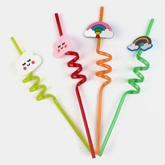 Spiral Fancy Straw 3D 4Pcs