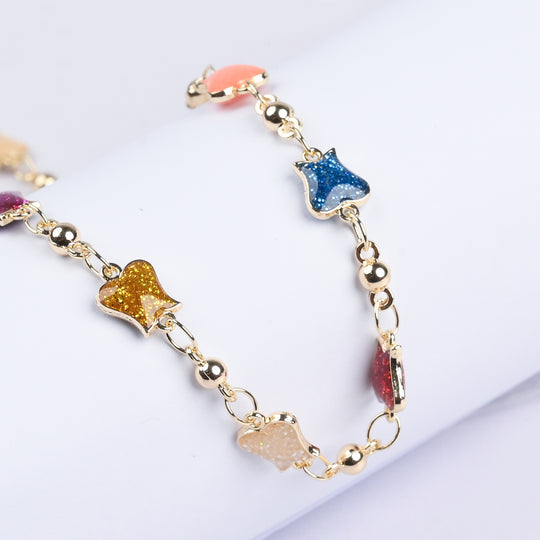 Girls Necklace With Golden Chain & Charm