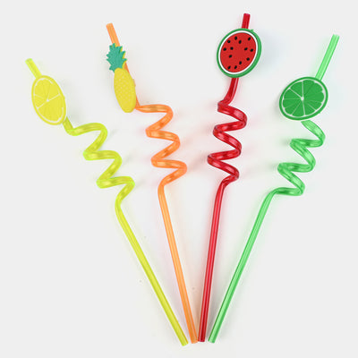 Spiral Fancy Straw 3D 4Pcs