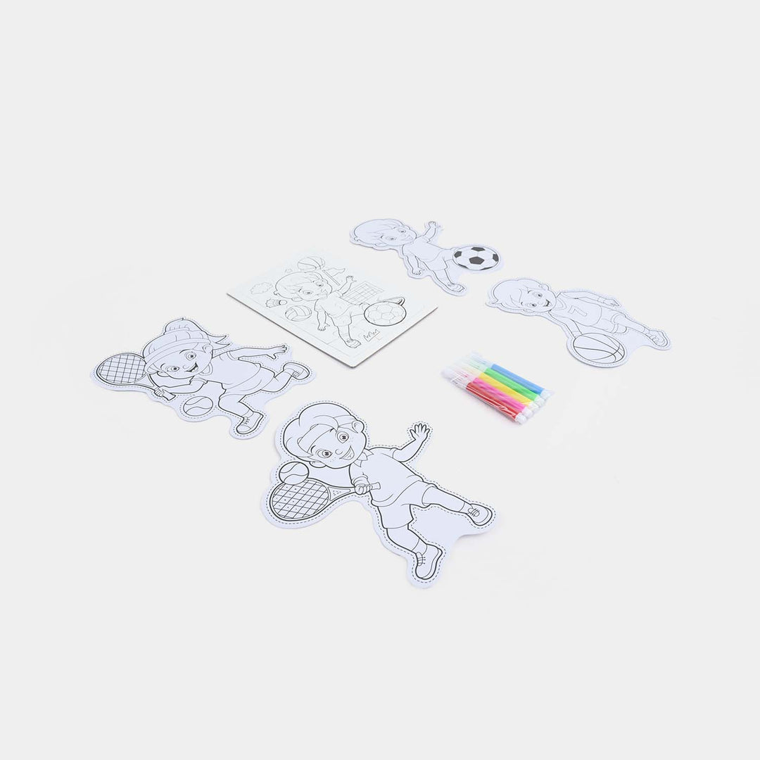 DIY Color-Your-Own Cutouts & Marker Set