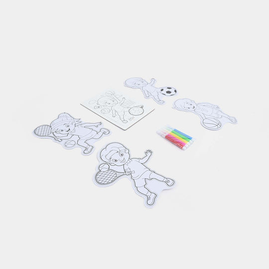 DIY Color-Your-Own Cutouts & Marker Set