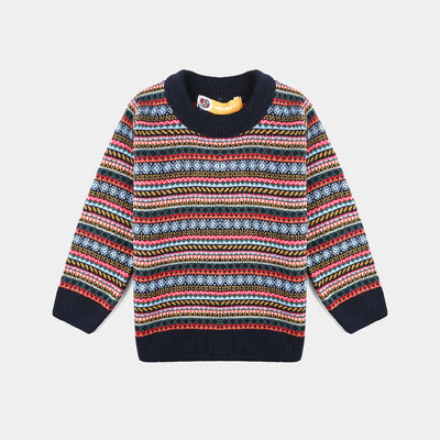 Boys Acrylic Sweater Tribal-Multi