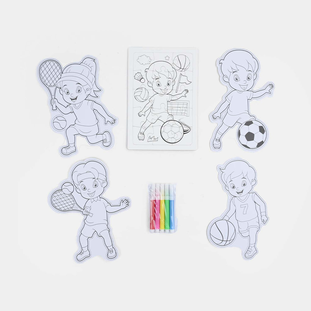 DIY Color-Your-Own Cutouts & Marker Set