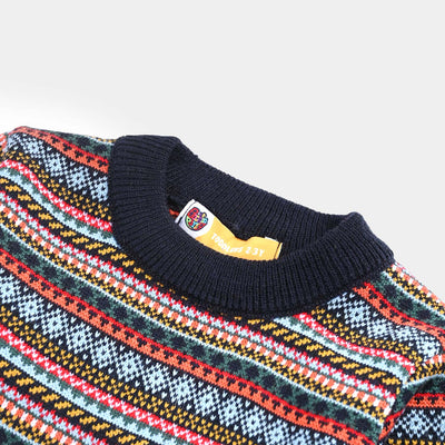 Boys Acrylic Sweater Tribal-Multi