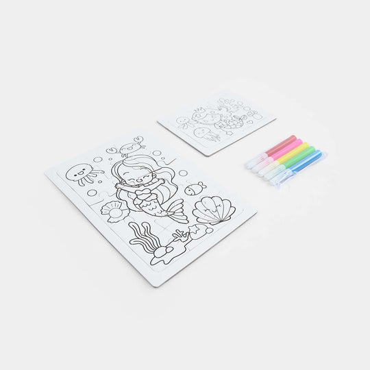 3-in-1 DIY Color-Your-Own Jigsaw Puzzle Set