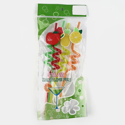 Spiral Fancy Straw 3D 4Pcs