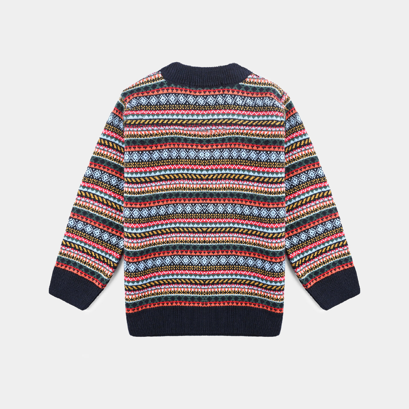 Boys Acrylic Sweater Tribal-Multi