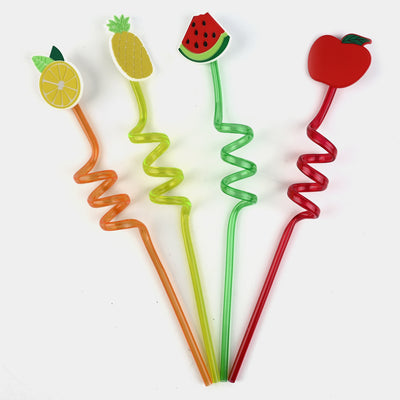 Spiral Fancy Straw 3D 4Pcs