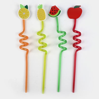 Spiral Fancy Straw 3D 4Pcs