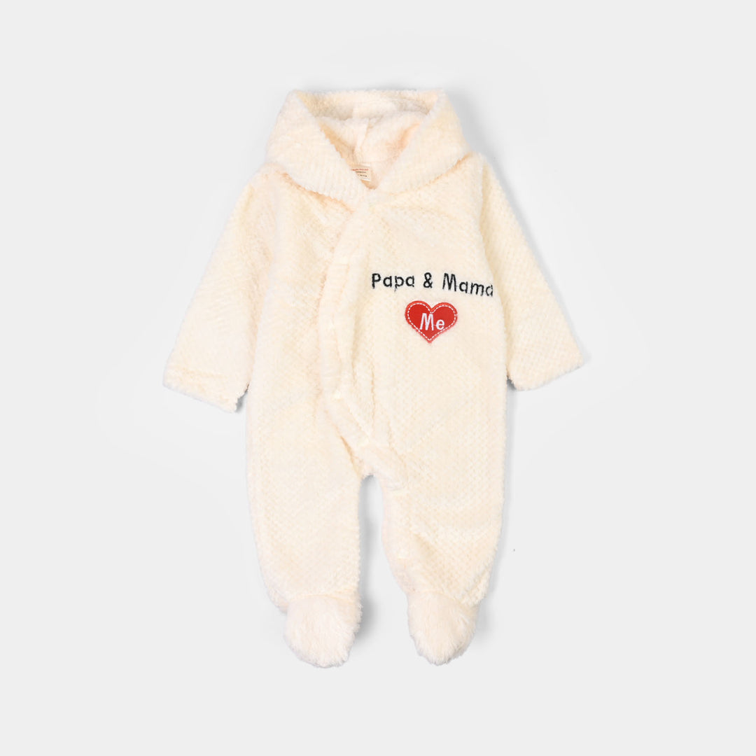 Infant Unisex Sherpa Romper FL222-1P - Yellow