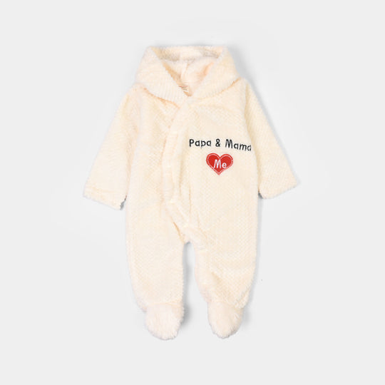 Infant Unisex Sherpa Romper FL222-1P - Yellow