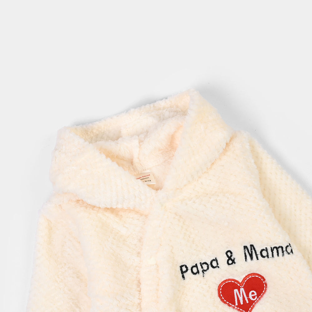 Infant Unisex Sherpa Romper FL222-1P - Yellow