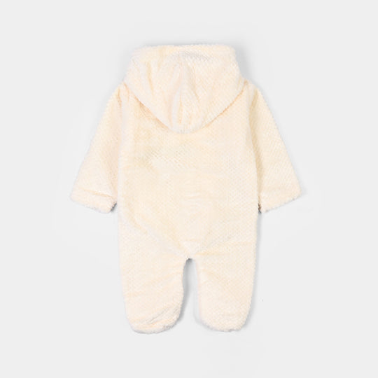 Infant Unisex Sherpa Romper FL222-1P - Yellow