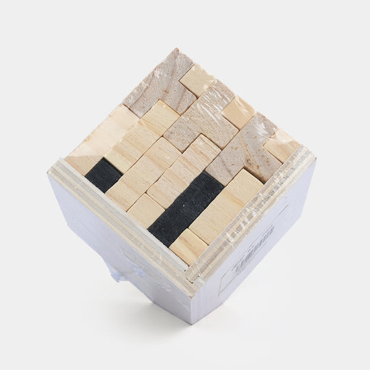 Wooden 3D Soma Cube Logic Puzzle Toy for Kids