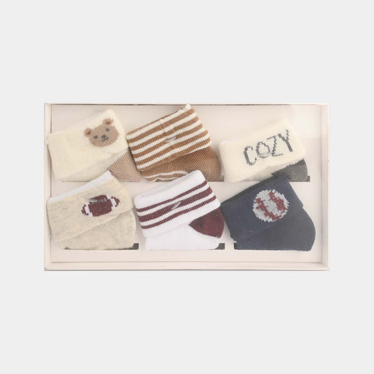 Baby Socks 6Pairs | 0-6M