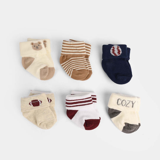 Baby Socks 6Pairs | 0-6M