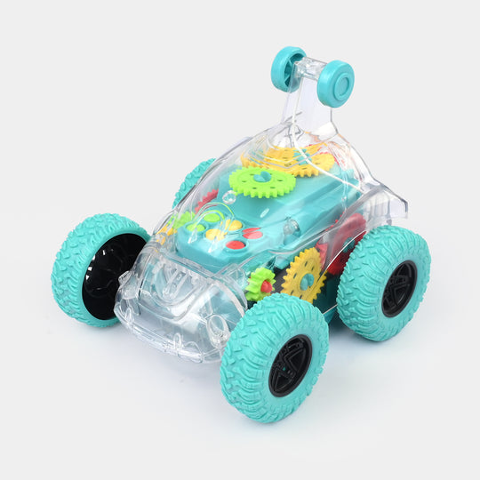 Remote Control Transparent Gear Flip 360 Stunt Vehicle