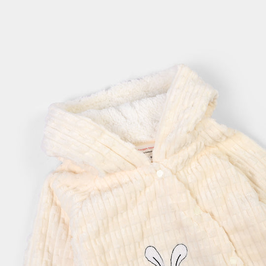 Infant Unisex Sherpa Romper BB051-1P - Yellow