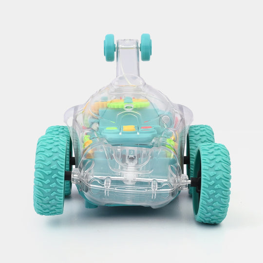 Remote Control Transparent Gear Flip 360 Stunt Vehicle
