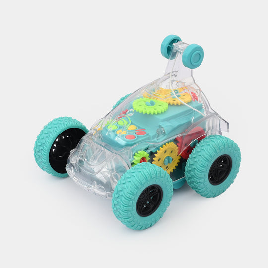 Remote Control Transparent Gear Flip 360 Stunt Vehicle