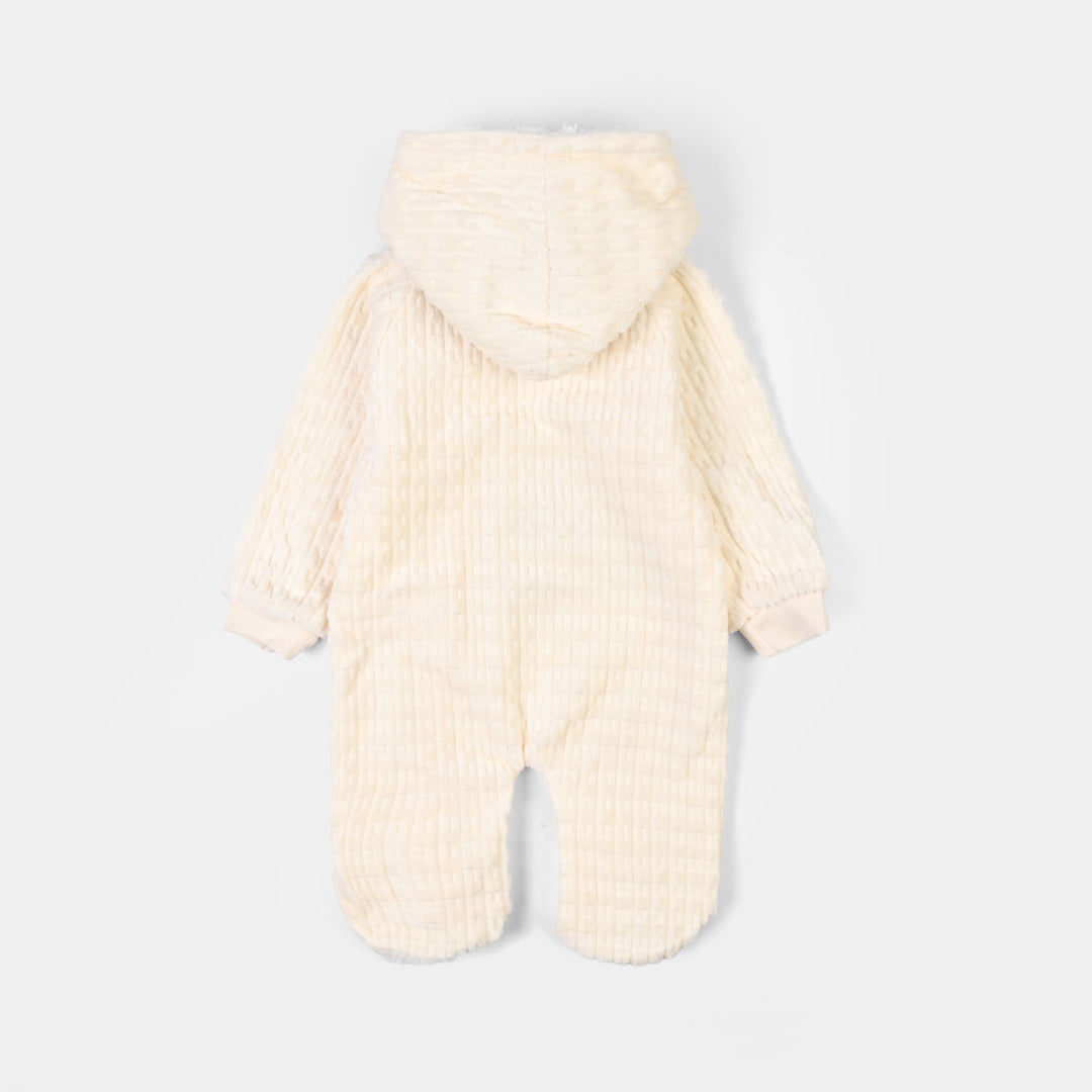 Infant Unisex Sherpa Romper BB051-1P - Yellow